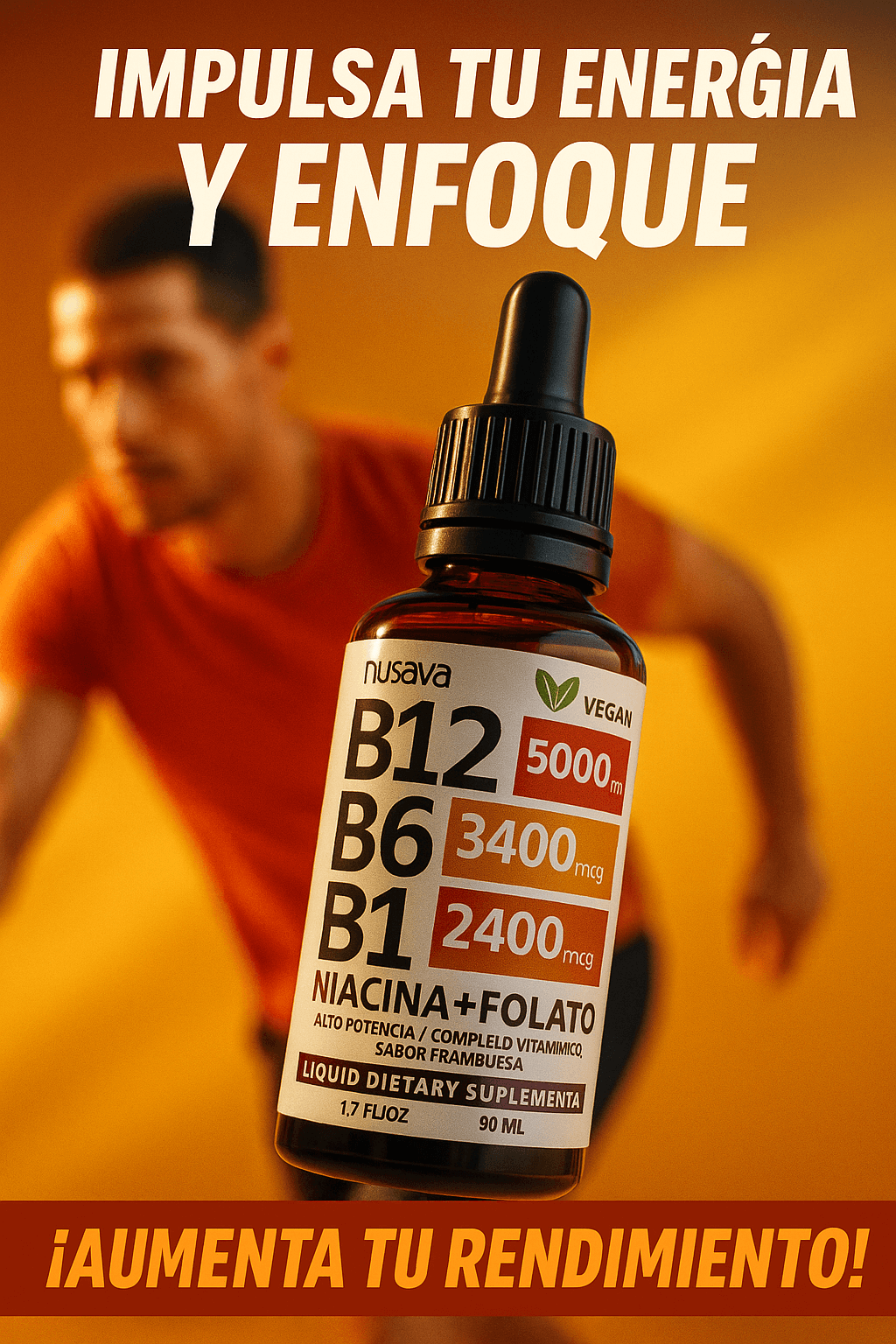 Activa tu Día con El Complejo B Líquido de Alta Potencia 2x1